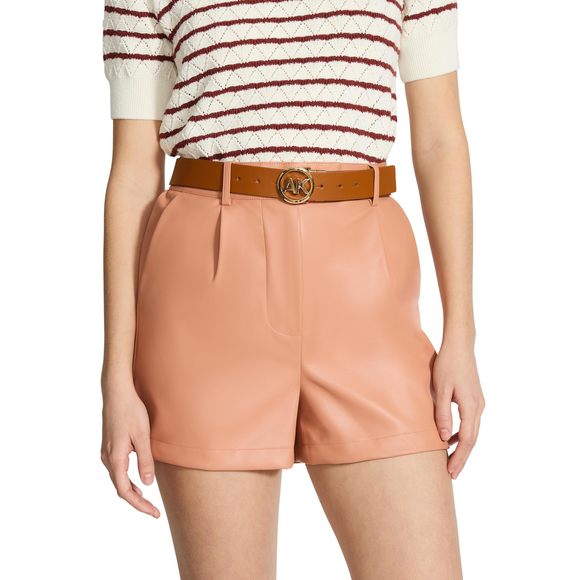 Solid Reversible Pant Belt, Latte, S🐠 - Picture 5 of 7